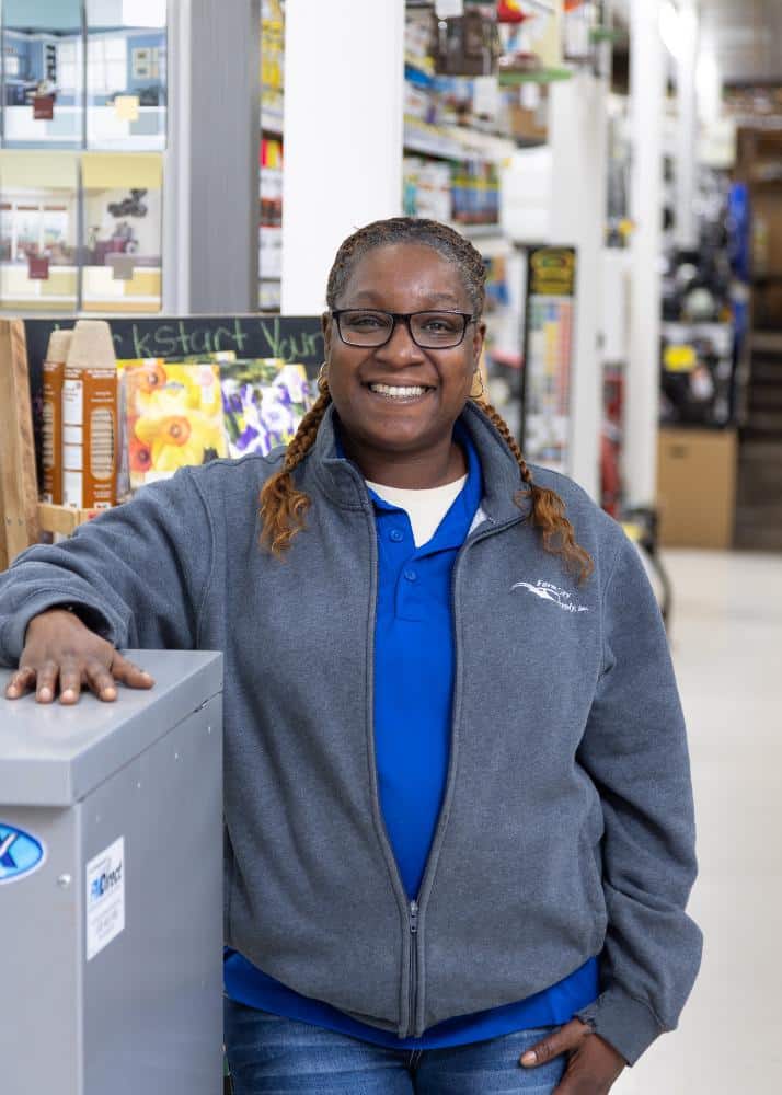 Candace Williams cashier of Farm City Supply