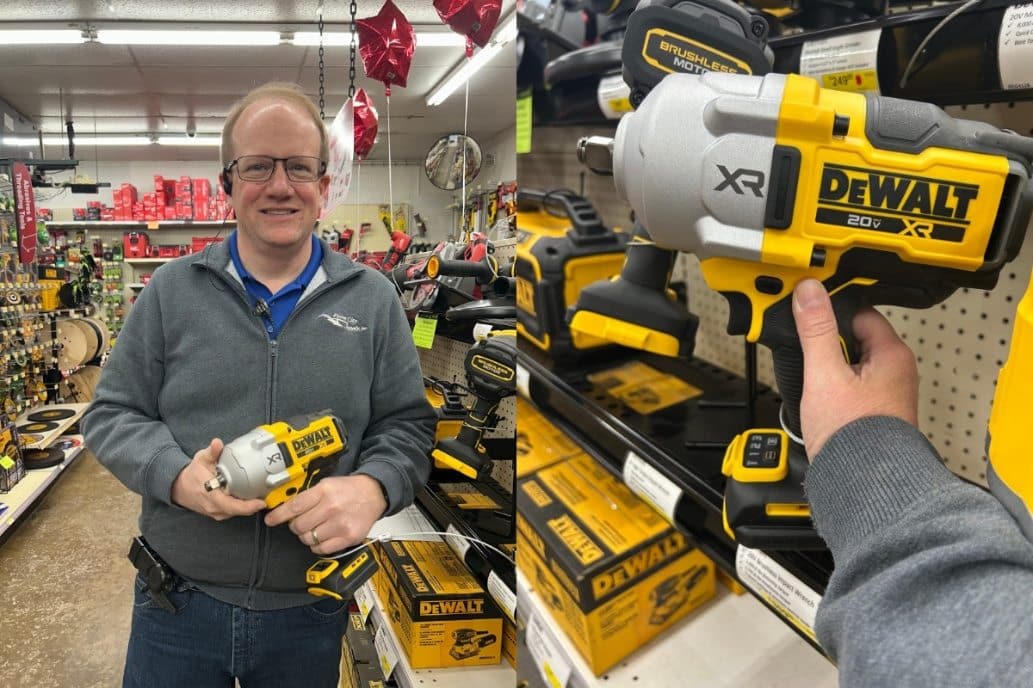 DeWalt high torque impact wrench for heavy equipment
