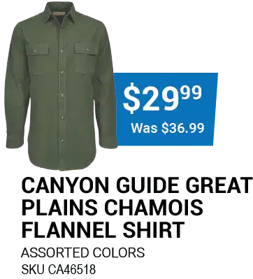 CANYON GUIDE GREAT PLAINS CHAMOIS FLANNEL SHIRT