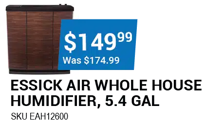 ESSICK AIR WHOLE HOUSE HUMIDIFIER, 5.4 GAL