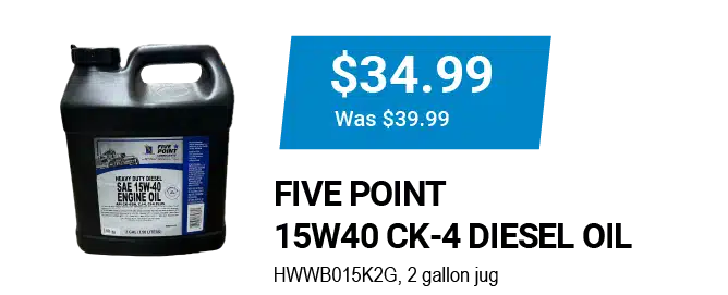 FIVE POINT 15W40 CK-4 DIESEL OIL