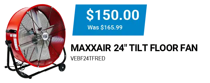 Maxxair tilt floor fan